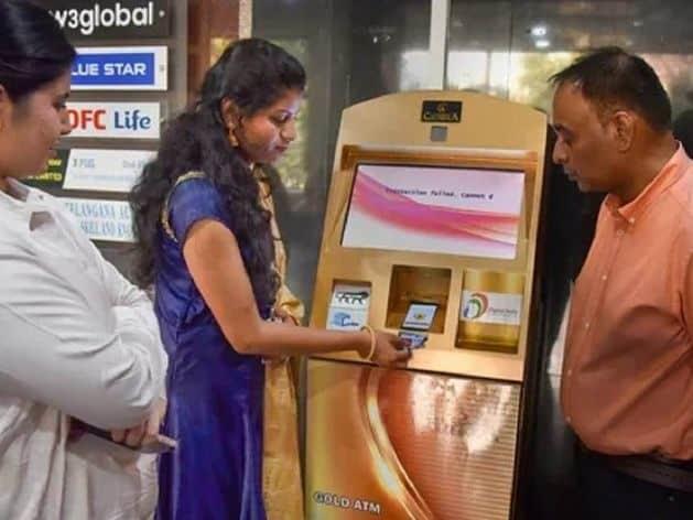 Abren cajero automático que expende oro de 1 a 100 gramos en India