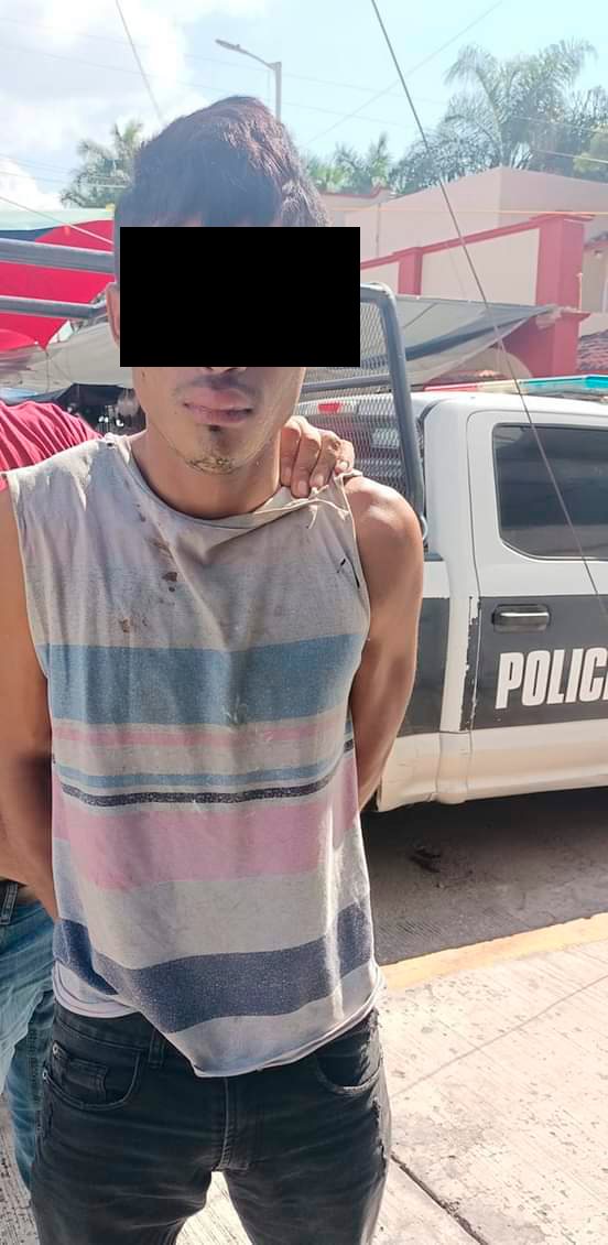 Detienen a presunto ratero en Paso de Ovejas; agredió a la dueña de la vivienda