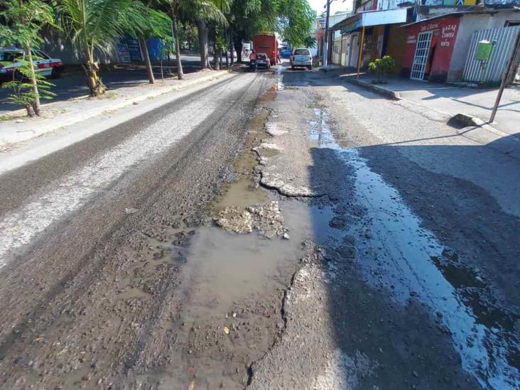 Aguas negras genera molestia entre vecinos en colonia de Veracruz, urgen reparación