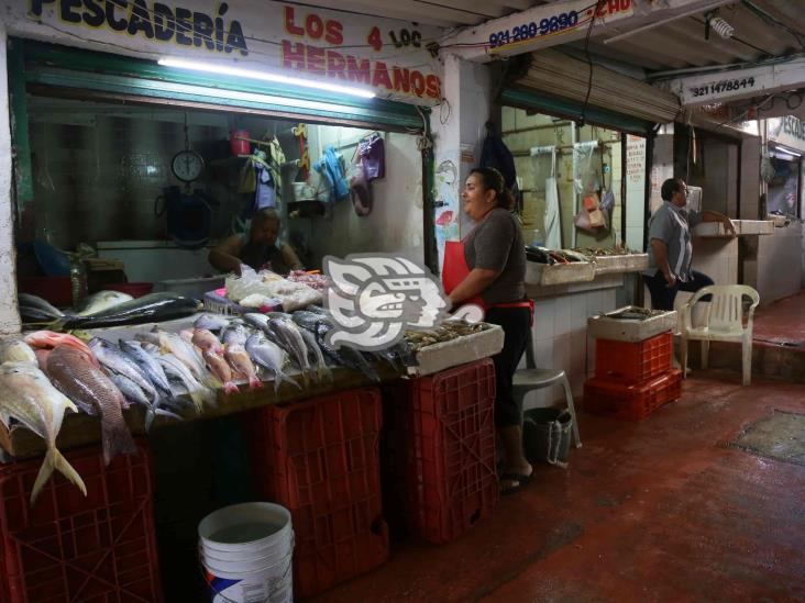 Esperan repunte de ventas en Mercado de Mariscos de Coatza