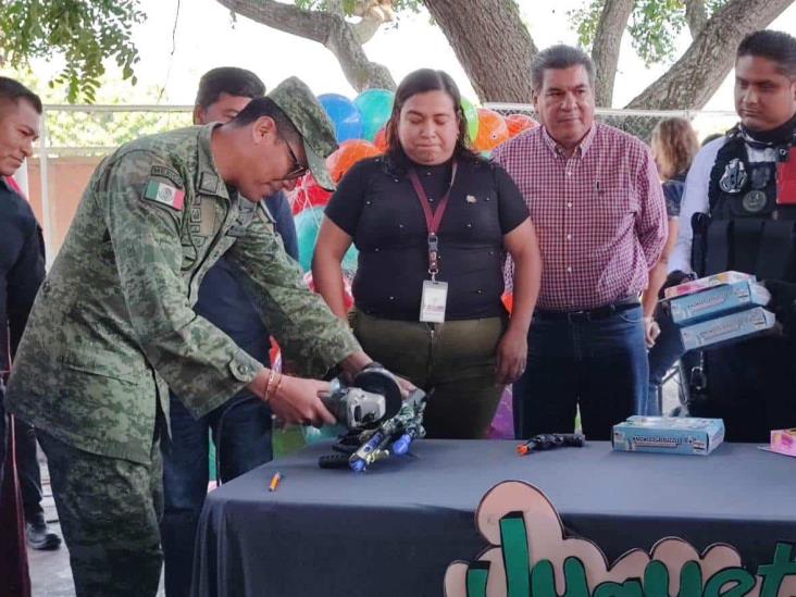 Arranca canje infantil de armas en Poza Rica
