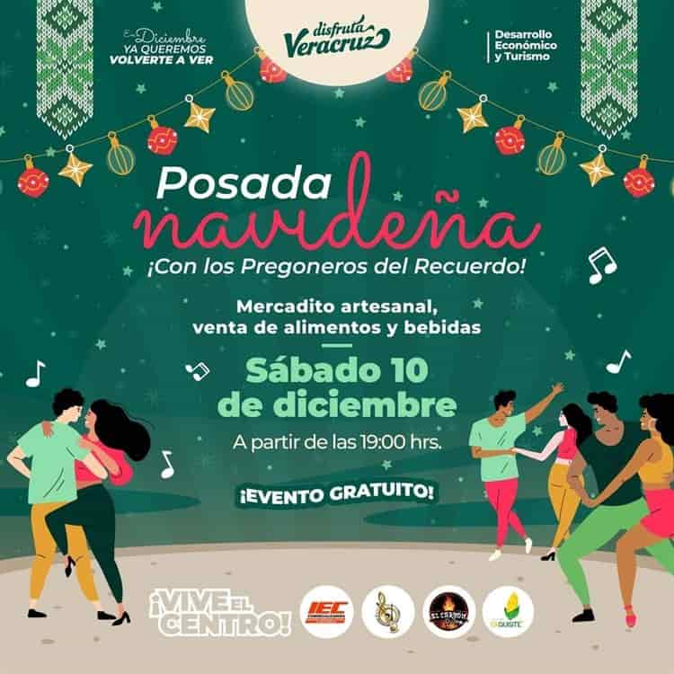 Invitan a la Posada Navideña en la Plazuela de la Campana en Veracruz