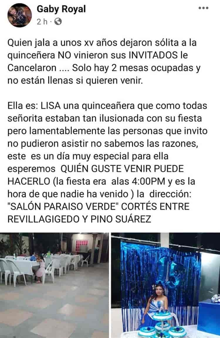 ¡Jarochos le cumplen su sueño! Lisa tuvo fiesta de 15 años con ciudadanos como invitados; hubo hasta payasos