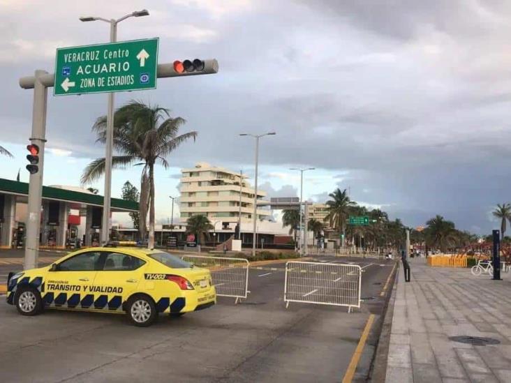 Cierran circulación en bulevar Manuel Ávila Camacho de Veracruz por carrera deportiva