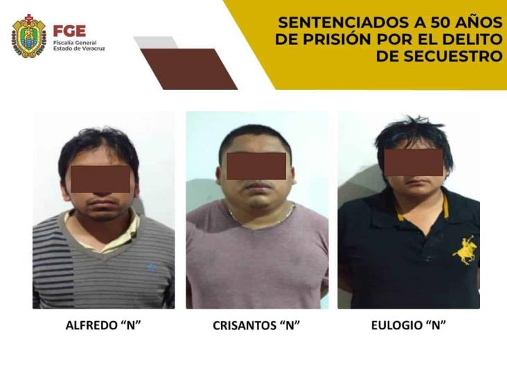 En Córdoba, dan sentencia de 50 años de prisión a tres secuestradores