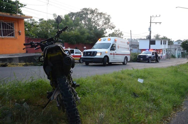 Se accidenta motociclista en la colonia Pocitos y Rivera; iba en estado inconveniente