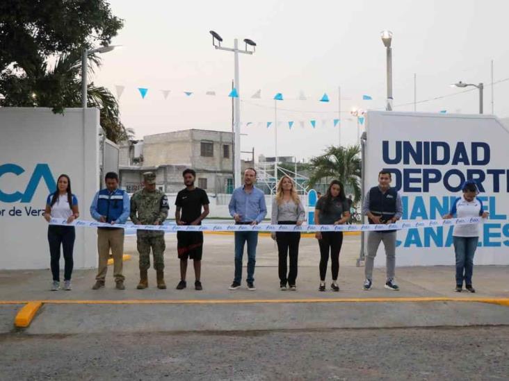 Reinauguran la Unidad Deportiva Manuel Canales en Boca del Río