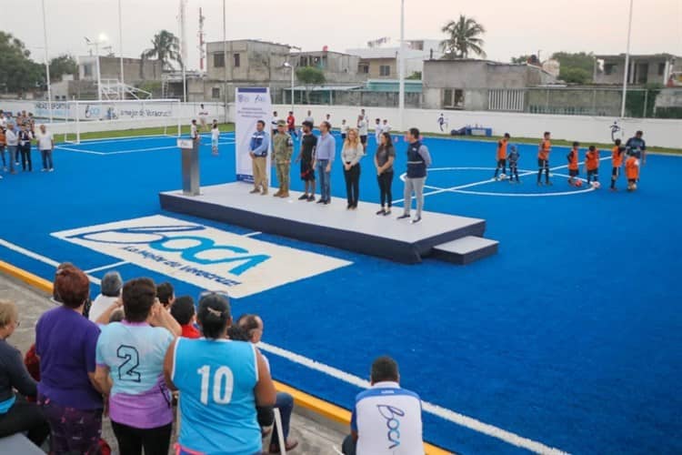 Reinauguran la Unidad Deportiva Manuel Canales en Boca del Río