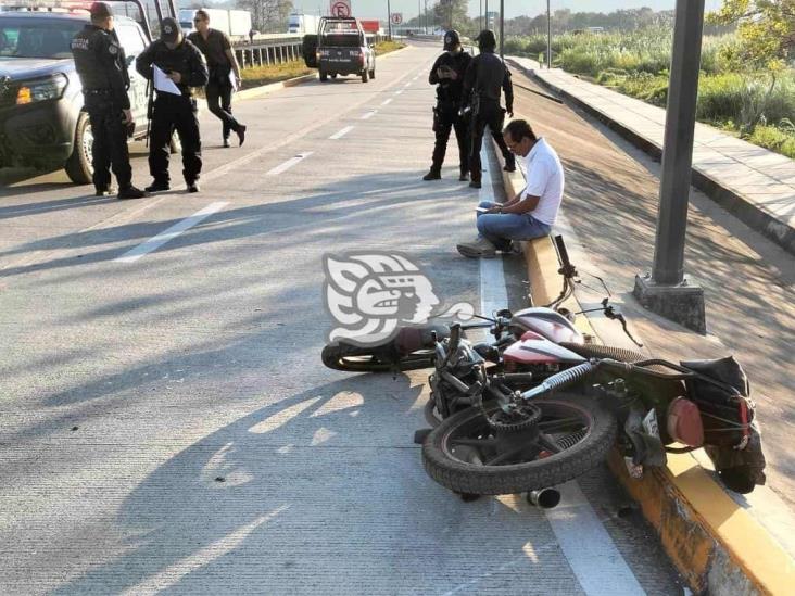 Se mata motociclista a un costado de la autopista 150 Puebla-Córdoba