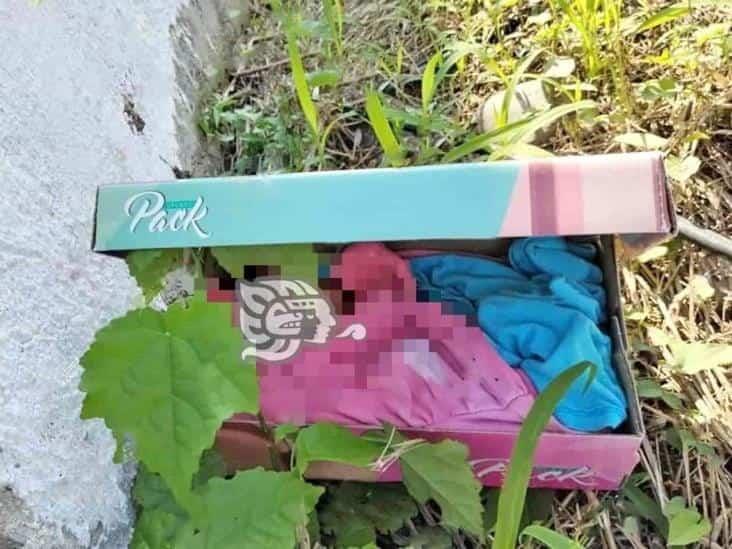 Fallece bebé abandonada en caja de zapatos en norte de Veracruz