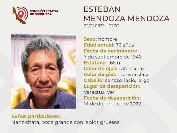 Buscan a adulto mayor que se extravió hace 2 días en calles del puerto de Veracruz