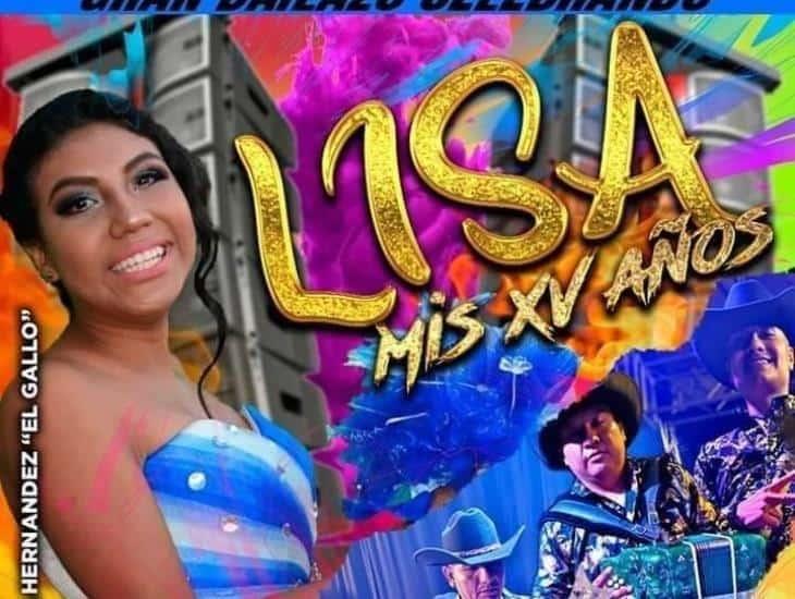 Habrá grupos musicales, DJs y payasos en segunda fiesta de XV años de Lisa en Veracruz