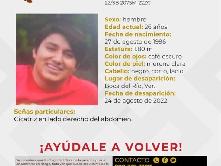Continúa la búsqueda para localizar a José Ricardo Cañas, desaparecido en Boca del Río