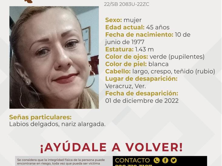Desaparece Guadalupe Rodríguez en Veracruz; piden el apoyo para localizarla