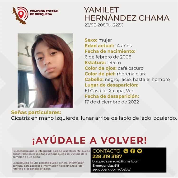 Reportan desaparición de adolescente en Xalapa