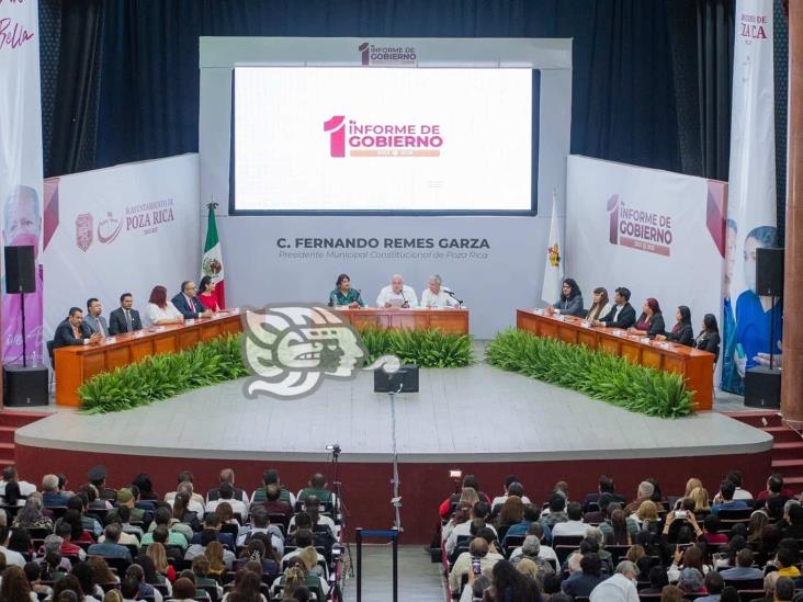 Alcalde Poza Rica presenta su primer informe de actividades