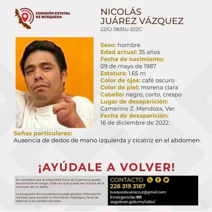 En 10 días, reportan la desaparición de cinco personas en zona centro de Veracruz