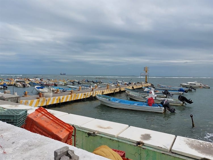 Pescadores contemplan sacar embarcaciones por evento de norte en Veracruz (+Video)