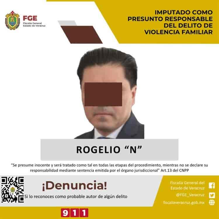 Fiscalía de Veracruz imputa de nuevo a Rogelio N por presunto delito de violencia familiar