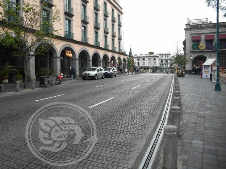 Navidad en Xalapa, con calles vacías y sin congestionamiento vehicular