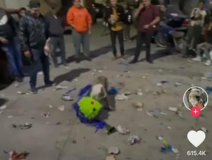 ¡Matanga, dijo la changa! perrito se roba piñata en plena celebración (+Video)