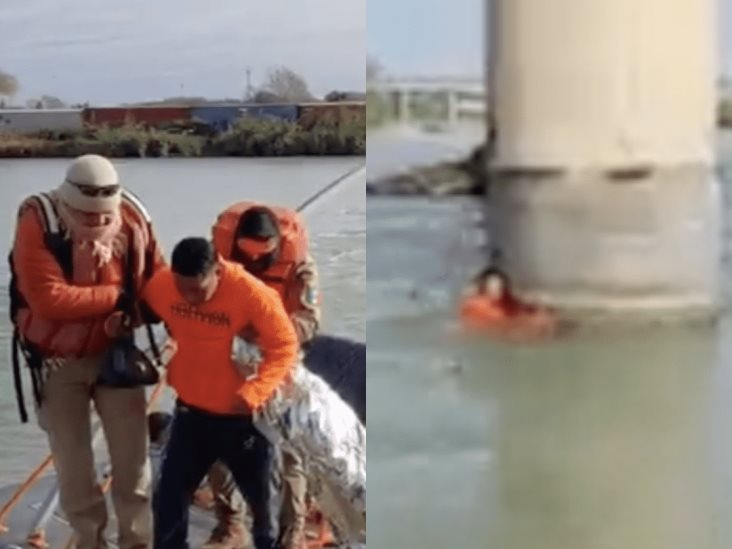 Rescatan a migrantes varados en aguas del Río Bravo (+Video)