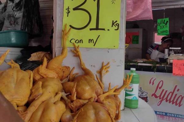 Cuál es el precio del pollo en mercados de Veracruz?