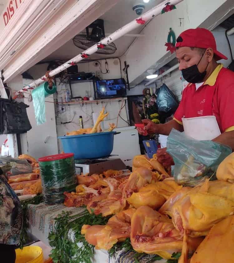 ¿Cuál es el precio del pollo en mercados de Veracruz?