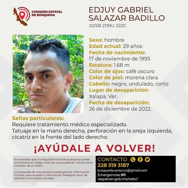 Reportan desaparición de hombre en Xalapa