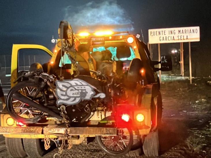 Se incendia motocicleta sobre la autopista Córdoba- Puebla