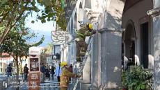 Bomberos controlan fuga de gas en conocido café del centro de Xalapa