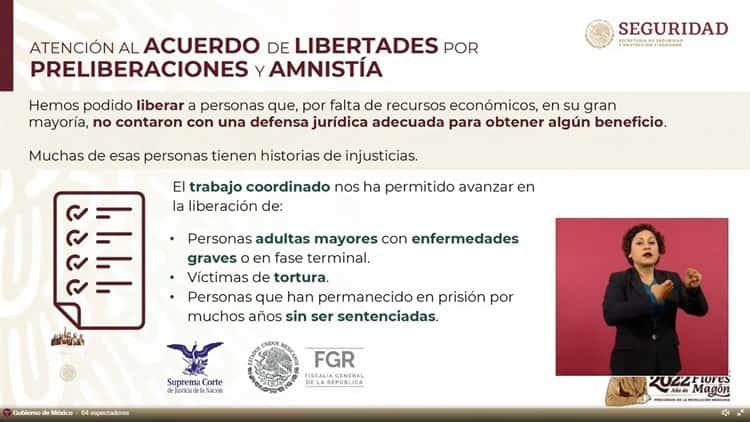 En México, más de 4 mil personas han sido liberadas tras acuerdo de amnistía
