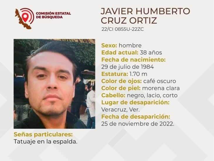 ¡No aparece desde Navidad! Buscan a Javier Cruz, desapareció hace 5 días en Veracruz