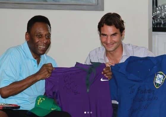 De leyenda a leyenda, Federer recuerda a Pelé