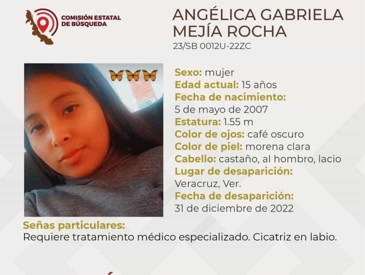¡Buscan a Angélica! La joven de 15 años desapareció en Veracruz y requiere atención médica