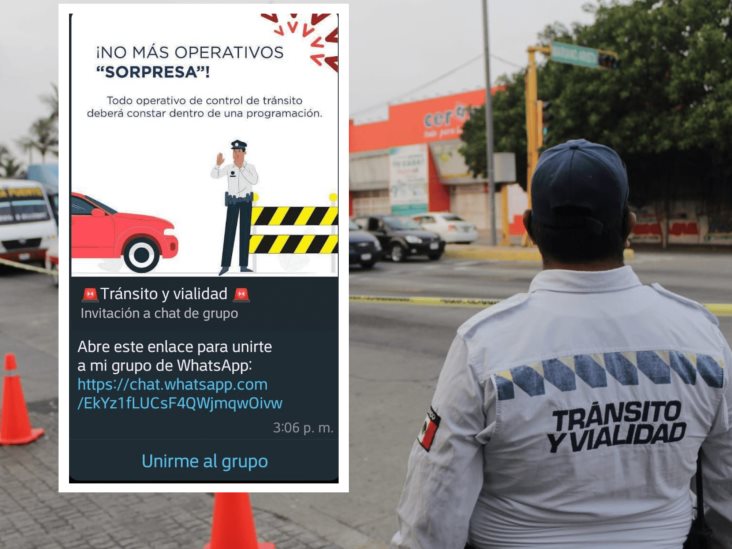 Aumentan grupos de WhatsApp para alertas sobre retenes de tránsito en Veracruz y Boca del Río