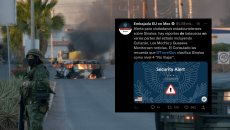 Por enfrentamientos en Sinaloa, Embajada de EU emite alerta de seguridad