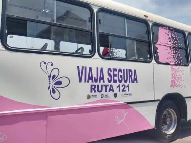 Aumentarán rutas de “camiones rosas” exclusivos para mujeres en Veracruz y Boca del Río