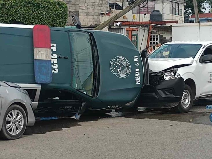 Culpan a policía de Acayucan de fuerte accidente en Tuxpan