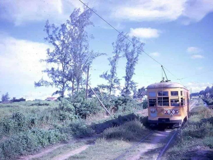 Así era el recorrido del tranvía la ciudad de Veracruz en la época de los 50