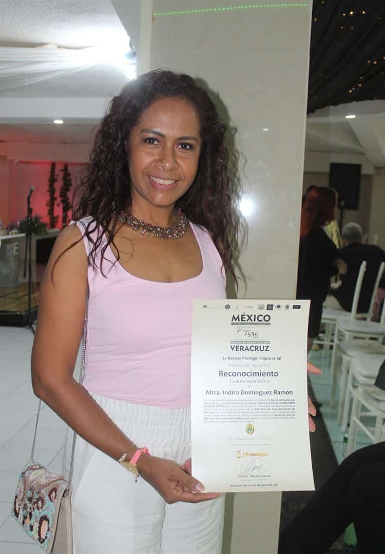 Indira Domínguez es reconocida en la Danza