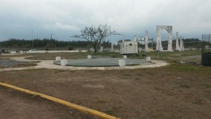 Unidad Deportiva La Pinera, en la ciudad de Veracruz abandonada y en franco deterioro