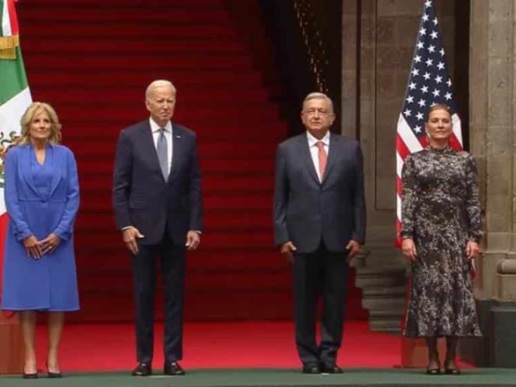 AMLO y Joe Biden se reúnen en Palacio Nacional