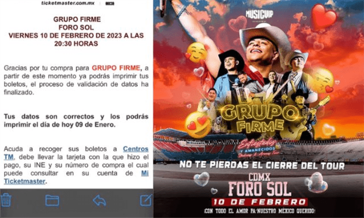 ¿Error o publicidad? Ticketmaster regaló boletos de Grupo Firme