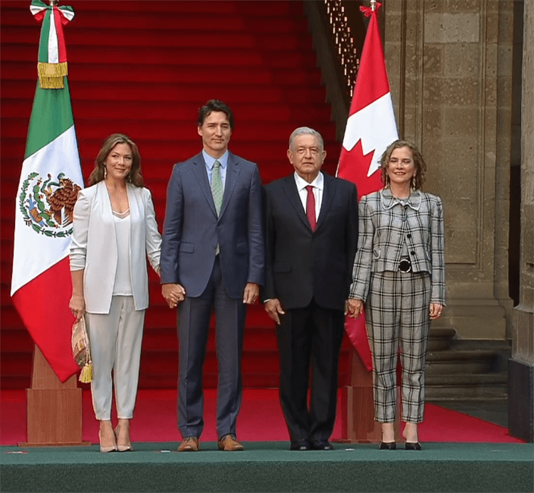 Inicia reunión bilateral entre AMLO y Trudeau