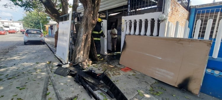 Se registra un conato de incendio en un Infonavit de Veracruz