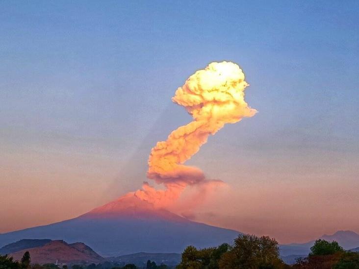 Se registran dos explosiones en el volcán Popocatépetl (+Video)