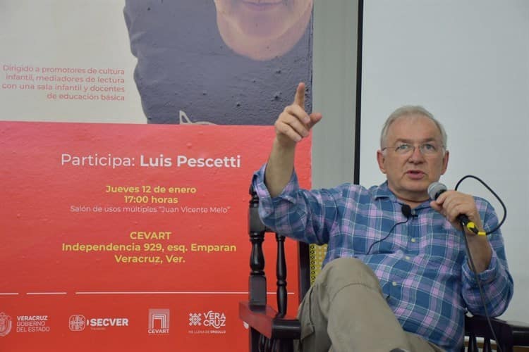 Luis Pescetti comparte charla sobre lectura con el CEVART