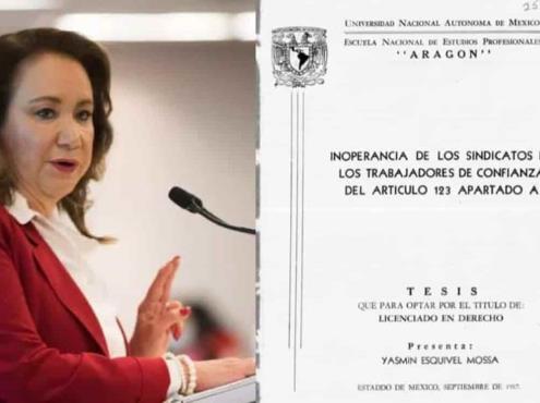 Confirma FES de la UNAM plagio de tesis de la ministra Yasmín Esquivel