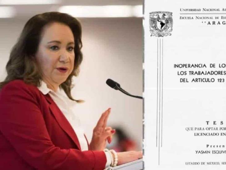 UNAM otorgaría a ministra Yasmín Esquivel derecho de defender su tesis al ser acusada de presunto plagio